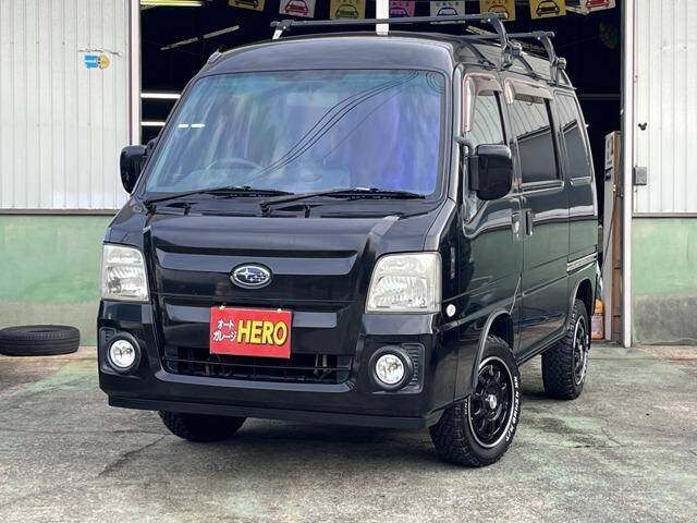 A black Subaru Sambar jdm car.